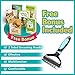 MIU COLOR Pet Grooming Brush, Undercoat Rake for Dogs & Cats, Professional Deshedding Brush and Dematting Tool, Extra Wide, 180mm, Blue