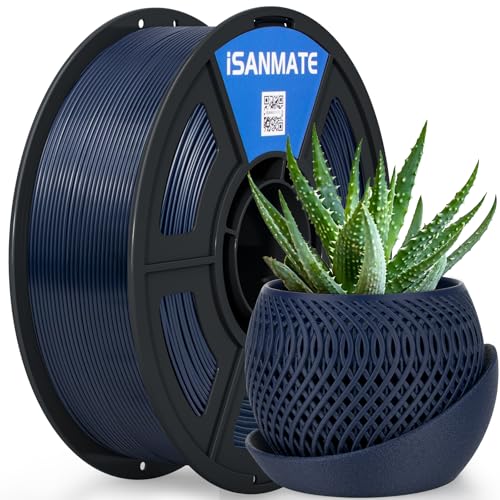 Image of iSANMATE 3D Printer Filament ASA Navy Blue, UV & Weather Resistant ASA Filament Perfect for Outdoor Functional Parts, for Bambu Lab 3D Printers,AMS,AMSLite, 1kg Spool (2.2lbs)