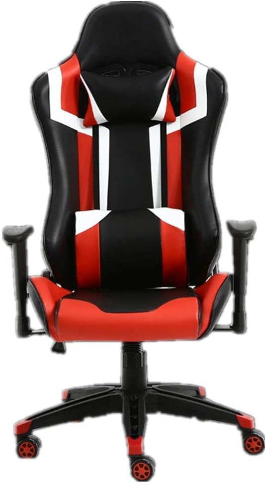 Gaming Video Game Chair 360 Degree Swivel Gaming Office Chair PU Leather Bucket Seat Racing Desk Computer Chair Adult Racing Computer Gaming Chair