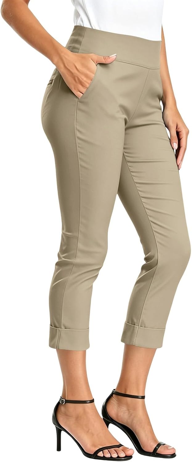 Capri Pants for Women Lightweight Capris Sweatpants Summer Casual Athletic Cropped Joggers with Pockets Gym Clothes