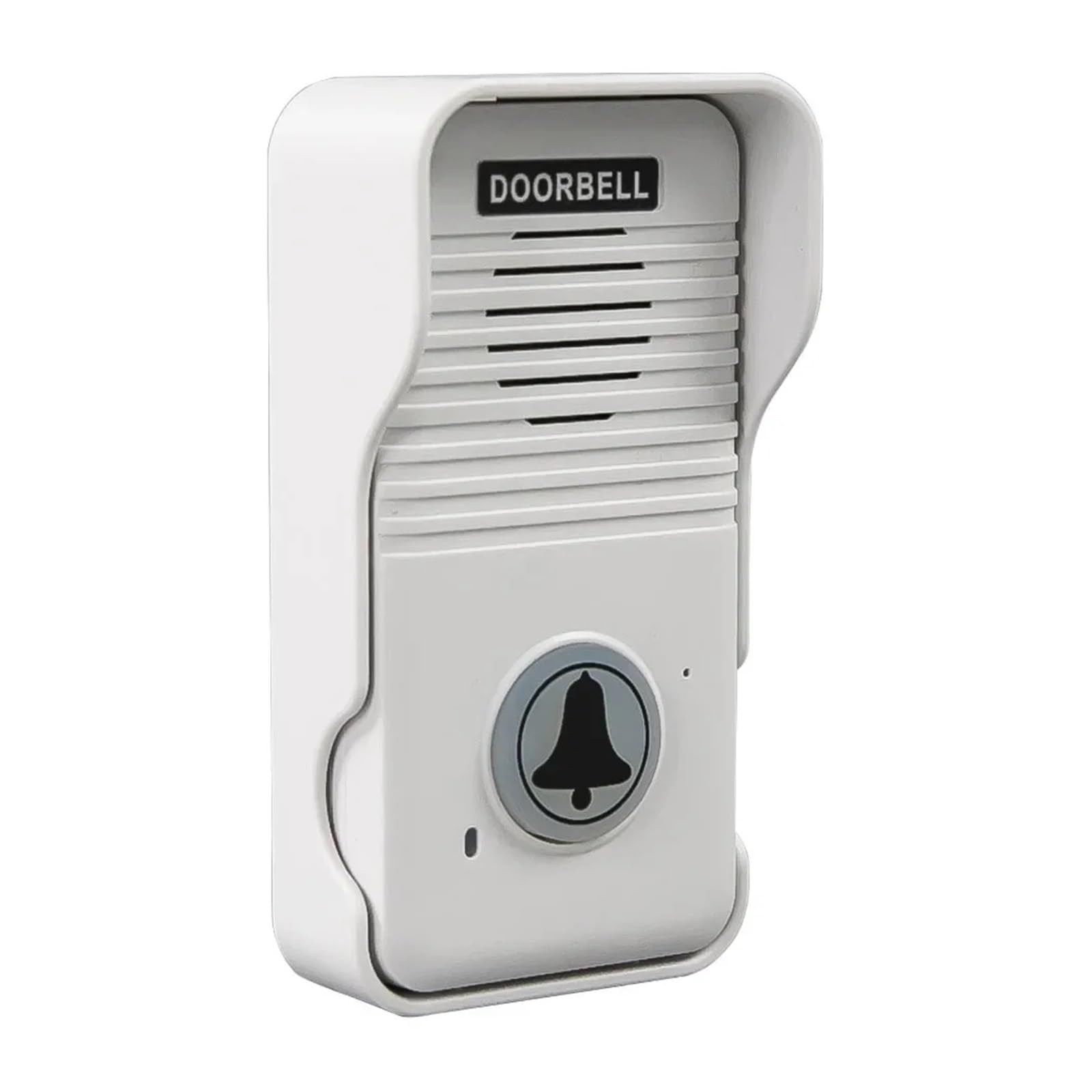 Intercomunicador dúplex de Voz inalámbrico Timbre casa 200M con batería Recargable apartamento habitación intercomunicador fábrica Oficina(2 and 3 White)