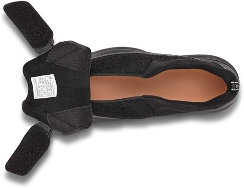 Miniatura 7 de Dr. Comfort Lucie X - Zapatos terapéuticos para caminar de cuero y malla para hombres con inserciones de gel, Negro -