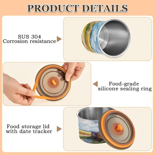 Envase hermético para café Blueangle de acero inoxidable 900 ml miniatura 4