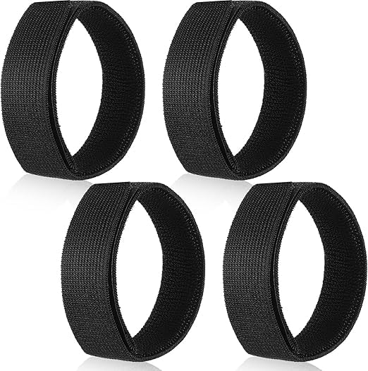 FITCOZI2 Pairs Black Boot Blousers Elastic Military Boot Straps Boot Bands Military Blousing Straps Ankle Hook and Loop for Men Women Hunting Gardening Hiking Cycling Fishing Military Army Uniforms