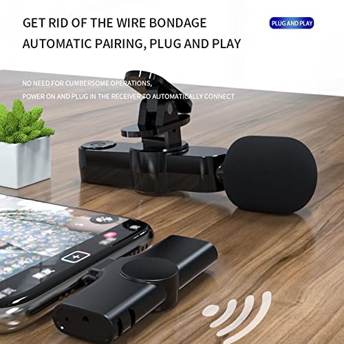 Image of BKN Wireless Collar Microphone for All Type C Mobile & Laptop Devices with On Recording Mobile Charging Port Just Plug and Play | Noise Cancellation | NO APP or Bluetooth Needed Portable