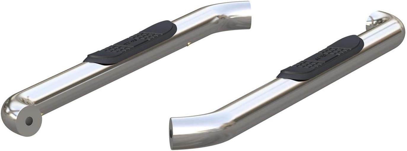 ARIES 203045-2 3-Inch Round Polished Stainless Steel Nerf Bars, No-Drill, Fits Select Ford F-150, F-250, F-350 Super Duty