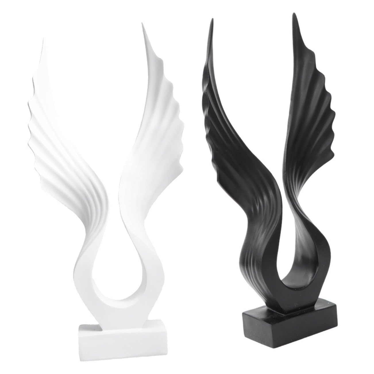 Statue aile d'ange blanche en résine Gatuida pour la décoration de table de salon
