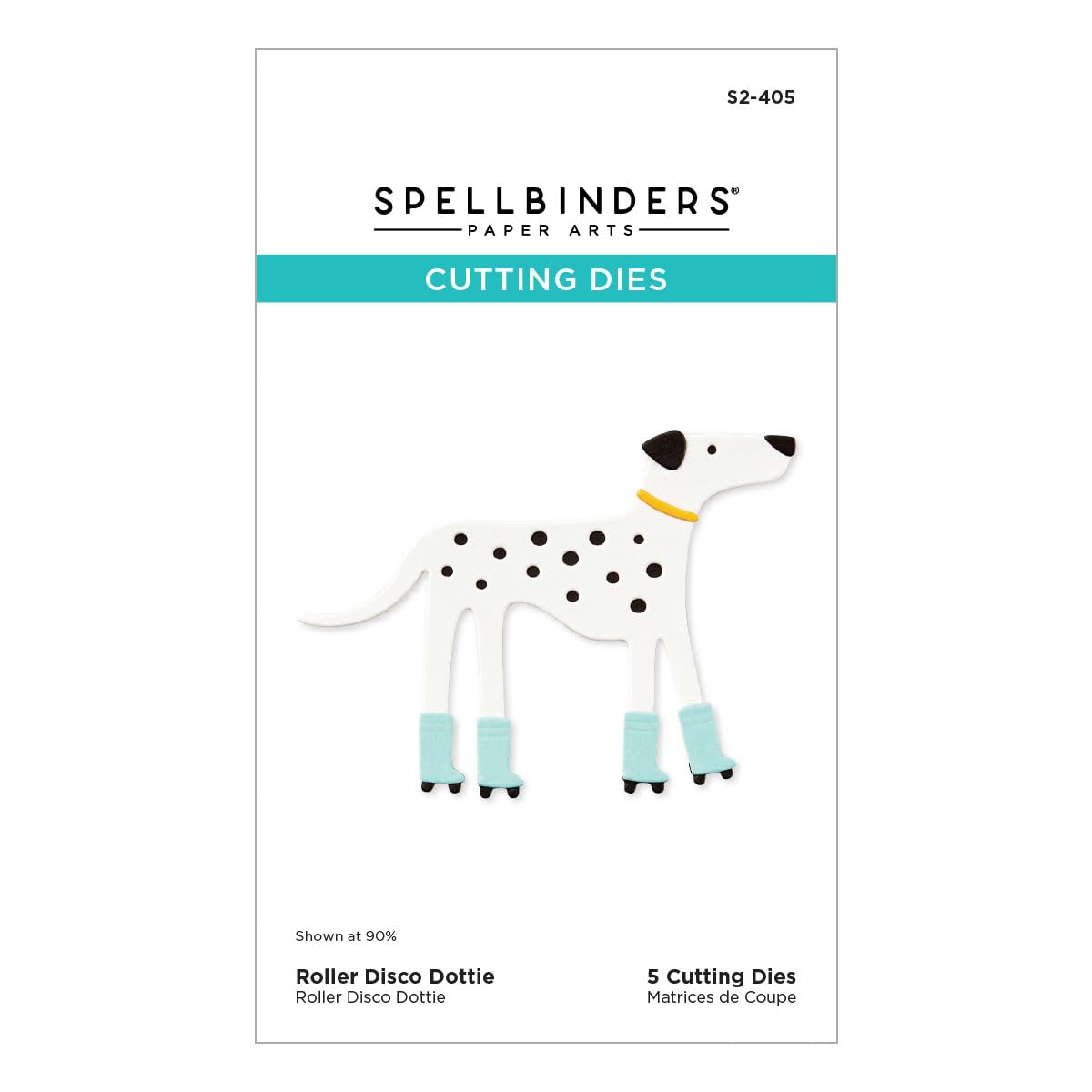 Spellbinders S2-405 Roller Disco Dottie Etched Dies from The Out and About Collection