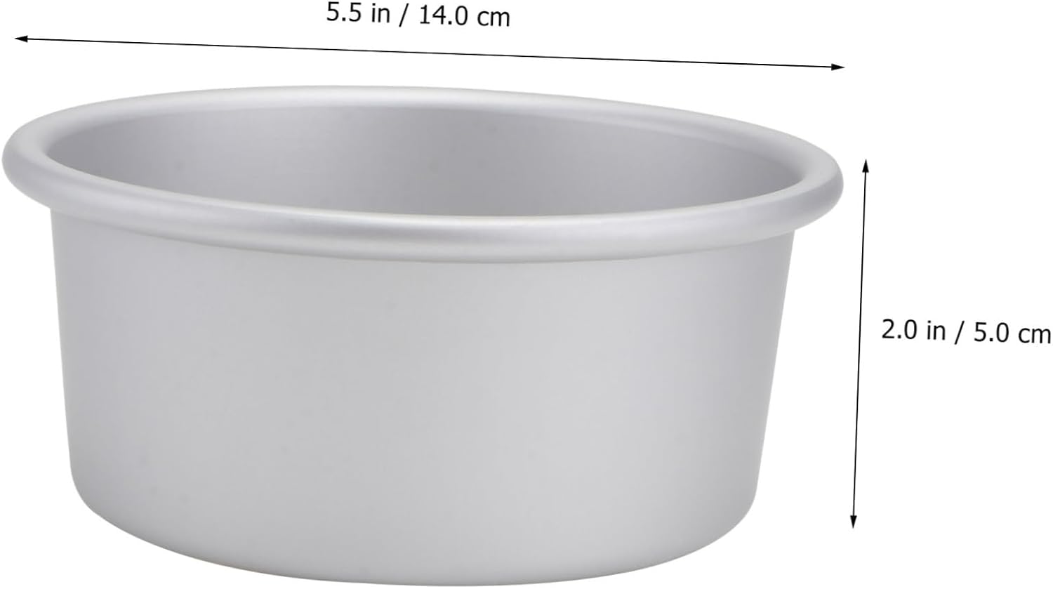 PRETYZOOM 3pcs Anodized Aluminum Cake Baking Pan Round Removable Base Non-stick Wedding Cake Mold