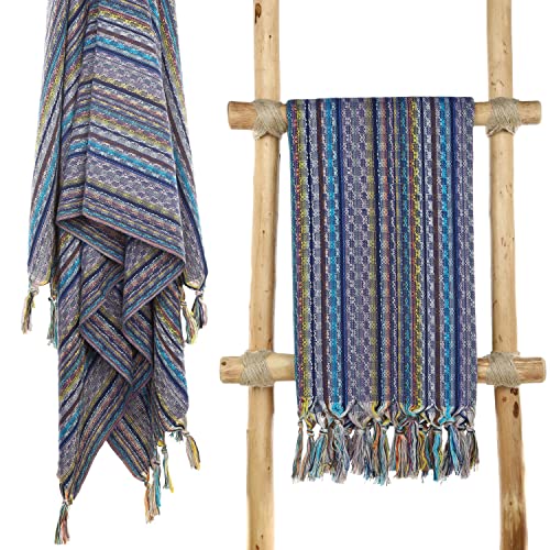 Cacala Pestemal Turkish Beach Towel Highly Absorbent Quick and Easy Dry Soft and Comfortable for Bath, Spa, Pool, Gym and Yoga 100% Cotton 37 x 70