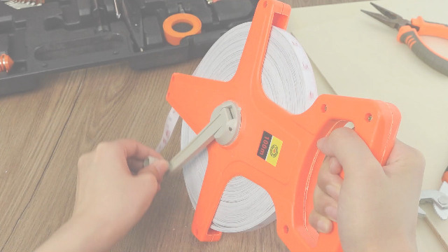 2 Cintas Métricas Retráctiles de Fibra de Vidrio 330 pies miniatura 7