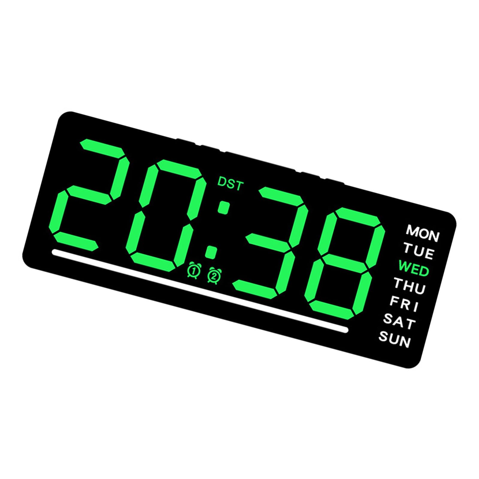 Buxuaaaa Contemporary LED Clock with Clear Readable Display Enhancing Any Space Practicality Desk Digital Alarm Clock Adjustable Brightness