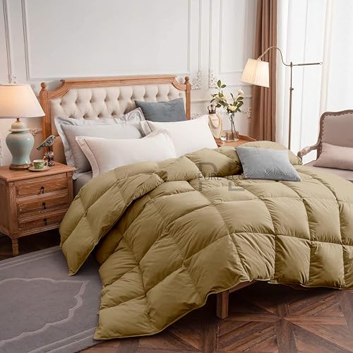 Image of PURE ECO 300 GSM Comforter for King Size - Luxury & Soft Microfiber 300 GSM Comforter for Winter - Duvet /Blanket King Size (90 inchX106 inch) - Beige Color