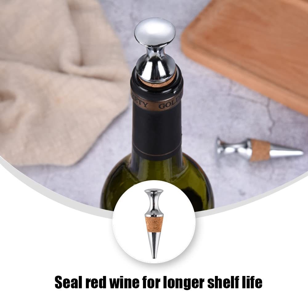 Keeps Wine Fresh Stoppers,Fun Kitchen Gadgets,Wine Stopper Reusable Wine Cork Leak Proof Bottle Stopper for Wine Champagne