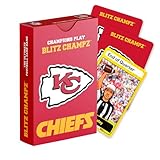 Blitz Champz Kansas City Chiefs – Officially Licensed NFL Playing Cards & Chiefs Gifts for Men & Women, Fun Travel Card Games for Adults & Kids Ages 7+, Camping Games for Friends & Family Game Night