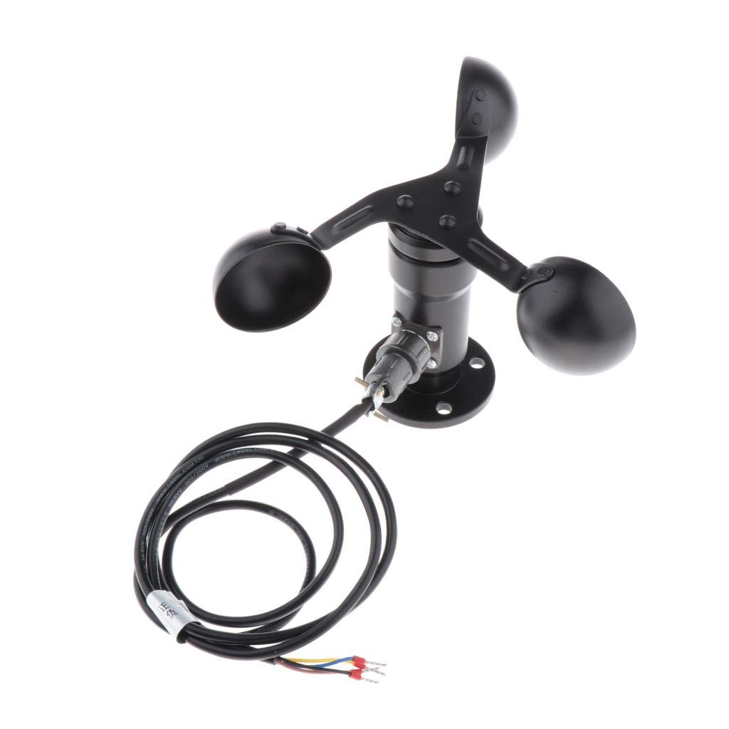 MERISHOPP Wind Speed Sensor Three Cup Anemometer Gauges Measurement Output RS485 Aluminium Alloy Electrical & Test Equipment | Test Measurement & Inspection | Test Equipment Parts & Accs-image-49