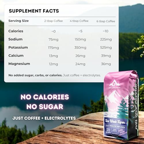 Image of Long Run Coffee - Hydrating Coffee with Electrolytes - All Natural Energy + Hydration + Recovery for Athletes - Stomach Friendly Electrolyte Coffee for Runners (5 lb, Decaf)