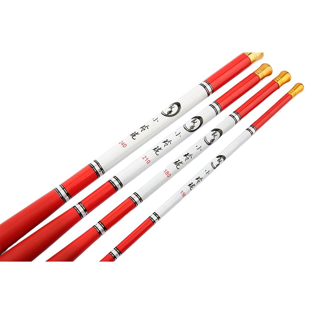 Entgoinggo Canne à Pêche Télescopique Portable, 7 Sections UL Pour