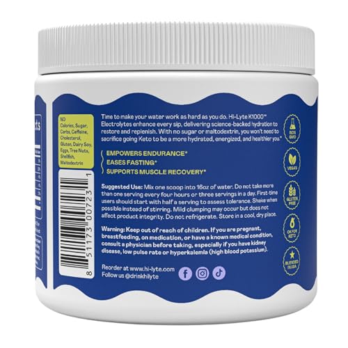 Image of Hi-Lyte K1000 Electrolytes Powder Mix Orange Keto & Performance, 50 Servings