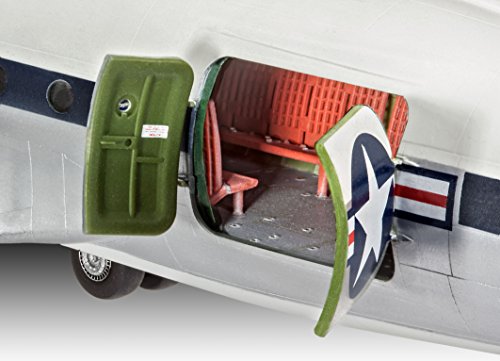 Revell Modellbausatz Flugzeug 1:72 - C-54D SKYMASTER im Maßstab 1:72, Level 5, originalgetreue Nachbildung mit vielen… – Bild 6