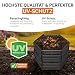 GARANTIA AIR-King Steckkomposter 600 Liter schwarz - Komposter Garten, Komposter, Schnellkomposter, Abfall & Recycling, Biomüll, Komposteimer, Garten, Kompost, Biotonne