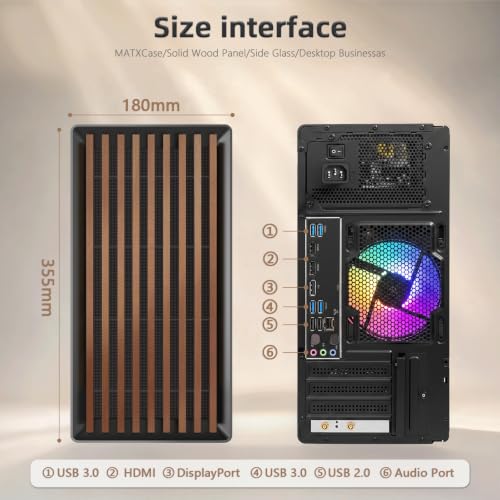 Image of Gaming PC Desktop Computer, Core I5 up to 3.6GHz, Radeon R7 350 4G