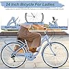 ZUKKA Beach Cruiser Bike for Women 24 Inch Ladies Bike 7 Speed Complete Cruiser Bikes with Dual V-Brake and Adjustable Seat, Adult City Bike for Women, Men, Multiple Colors #5