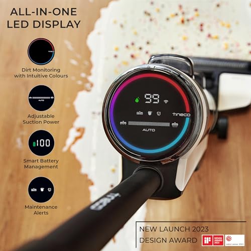 Image of Tineco Floor One S3 Cordless Vacuum Cleaner, Wet & Dry Automatic Floor Washer with LCD Display, Smart App & Voice Control