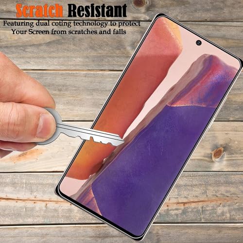 Image of Screen Protector for Samsung Galaxy Note 20 (Black) Tempered Glass Edge-to-Edge 3D Screen Guard With Installation Kit