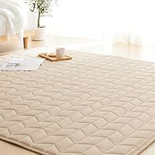 Belluna 555826-303 Rug, 3 Tatami / 2 Tatami / 1.5 Tatami Mat, Waterproof, Linen-Style, Quilt, Water-Repellent, Anti-Slip, Washable, Lightweight, Fluffy, Smooth, All Seasons