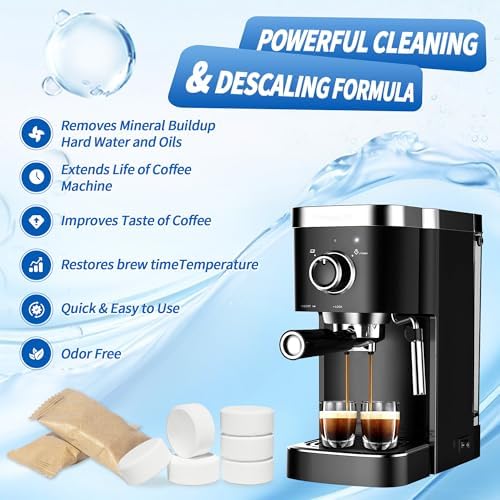 HSIGIO 48 Pack Coffee Maker Cleaner, Deep Coffee Machine Descaler Universal for Single Serve Pod, Drip, Espresso Makers, Eliminates Odors & Residue-Free for Keurig Descaling - 3