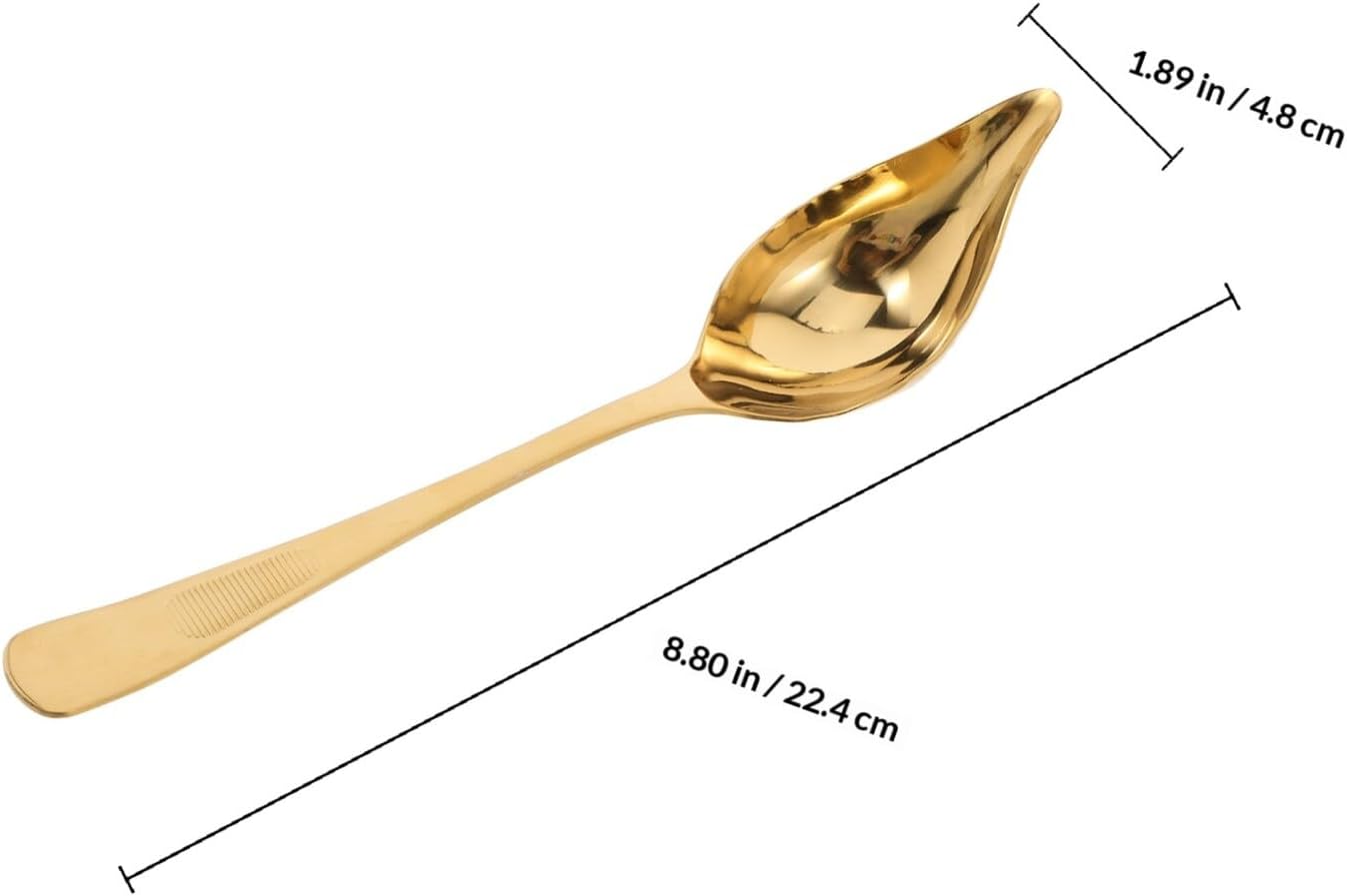Stainless Steel Saucier with Spout Drizzling Spoon for Sauce and Oil
