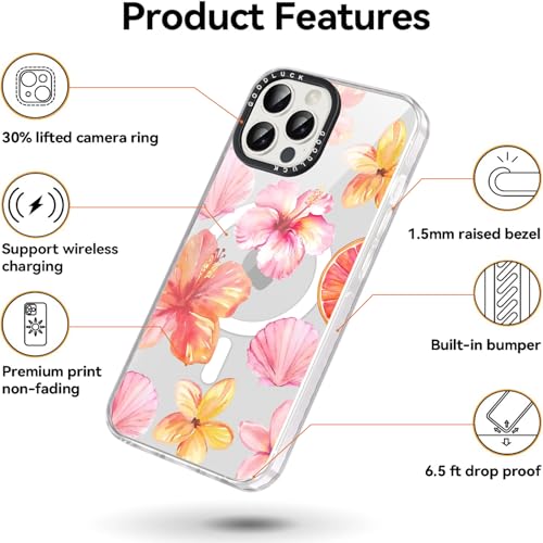 Coque transparente iPhone 14 Pro Max MagSafe au design esthétique raffiné