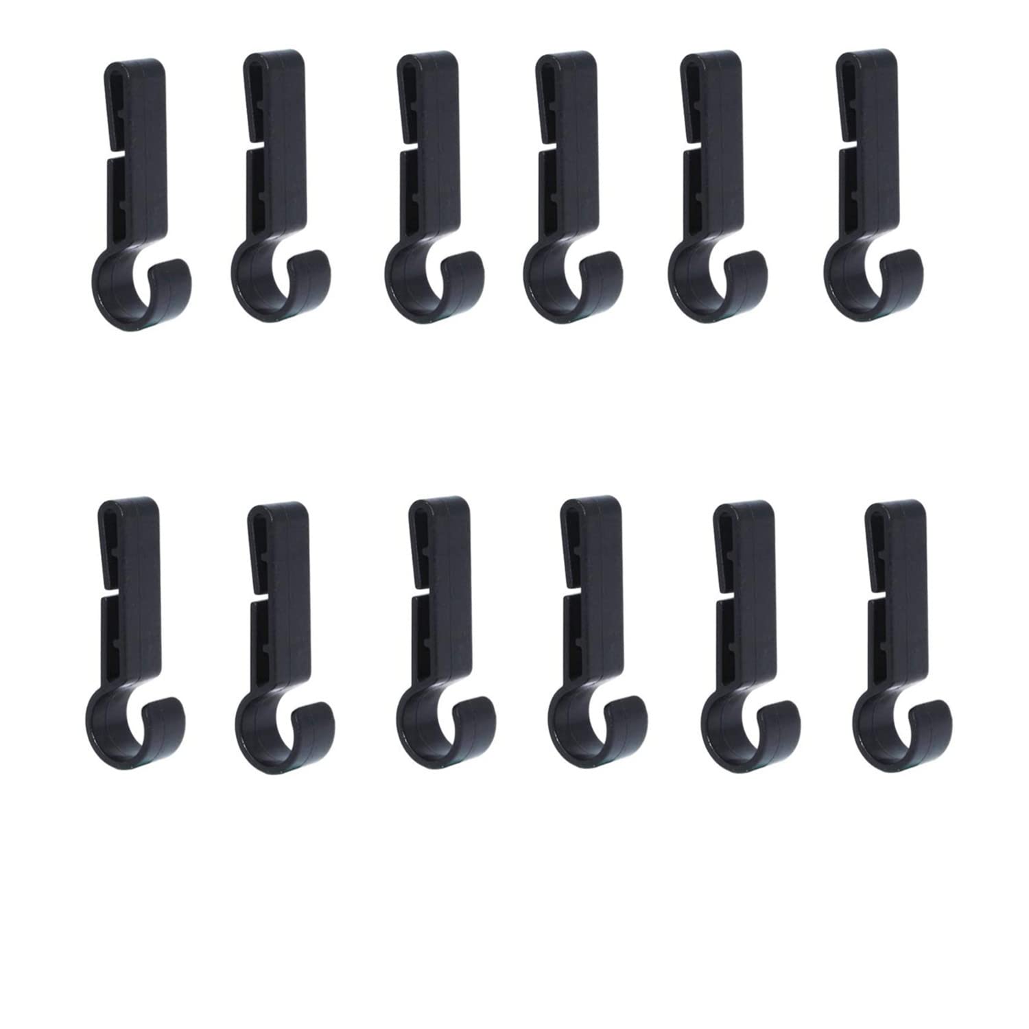 LZZEM 12 Pack Non-Slip Rigid Helmet Light Clips LED Light Helmet Clips Easily Mount Headlamps on Narrow Helmets Headlamp Light Clips for Running Camping Fishing Cycling Hiking Construction