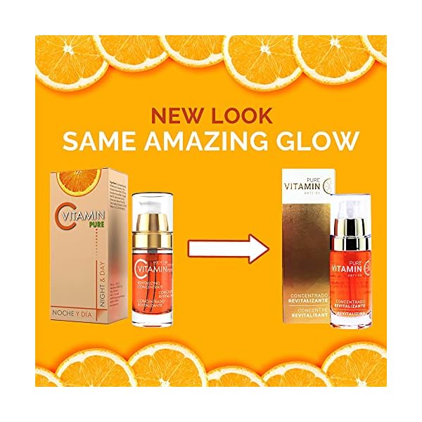 Noche Y Dia Vitamin C Serum for Mature Skin - Made in Spain - Anti Aging Formula Hydrates, Moisturizes, Firms - Targets Sun Spots, Fine Lines, Wrinkles - 30mL (1 fl oz)