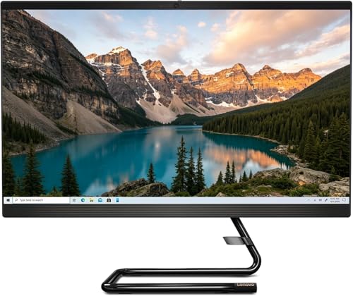 Image of Lenovo IdeaCentre AIO 3i 24 Inch FHD All-in-One Desktop Computer, Intel Core i3 Processor, 8GB RAM, 1.25TB Storage (256GB SSD+1TB HDD), DVD-RW, Windows 10, Ideal for Work, School & Streaming