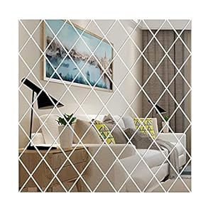 Plakspiegel Ruit – Complete set – 50×100 cm