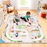 chunsemeiju Baby Play Mat for Floor, 4x5 FT Non-Slip Nursery Rug, Extra Thick Large Area...