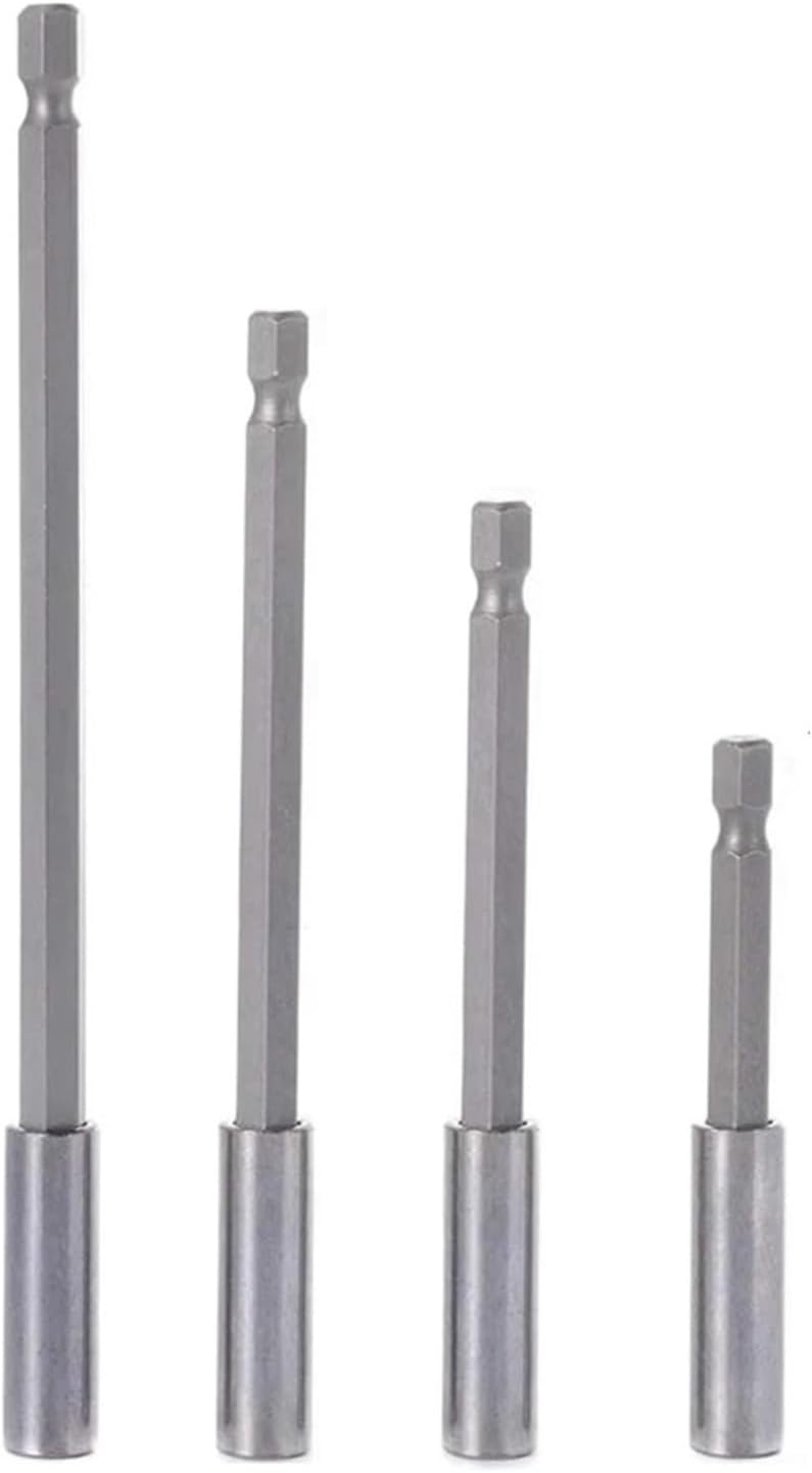 1/4" Quick Change Extension Bit Magnetic Extension Bit 6.35mm Hexagonal Shank Long Screwdriver Tip Holder 1pc Hand Tool Socket (Size : 100mm)