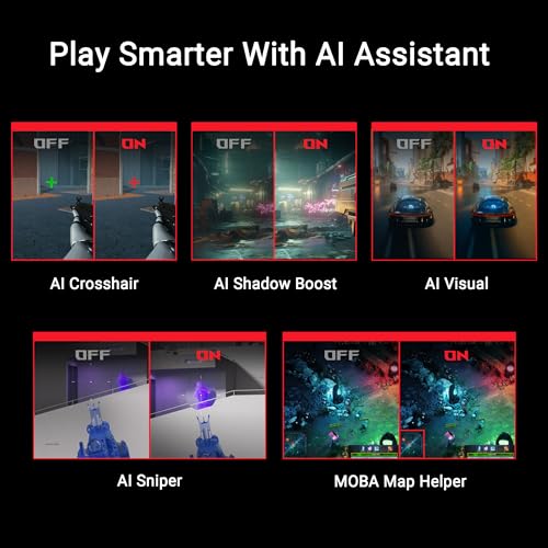 Image of ASUS ROG Swift OLED 27 inch 1440P Gaming Monitor (PG27AQDP) - WOLED, QHD, 480Hz, 0.03ms, G-SYNC Compatible, Custom Heatsink, AI Assistant, DisplayHDR400 True Black, 99% DCI-P3, True 10-bit, DisplayWidget