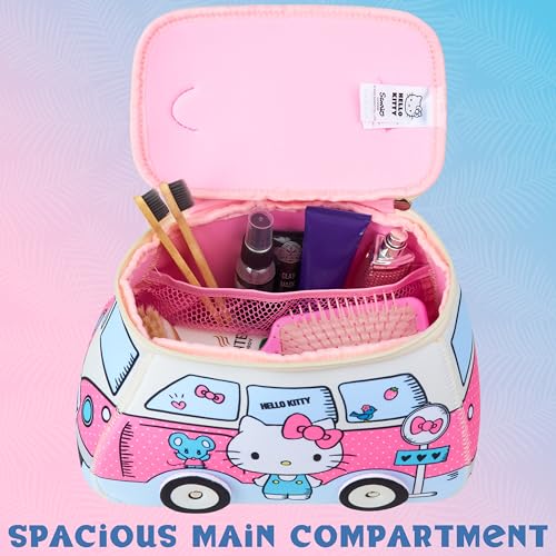 Image of Get Trend Hello Kitty Toiletry Bag, Travel Essentials, Girls Makeup Bag Airplane, Cruise Essentials, Travel Accessories, Gifts for Women, Teens (Multi Hello Kitty)