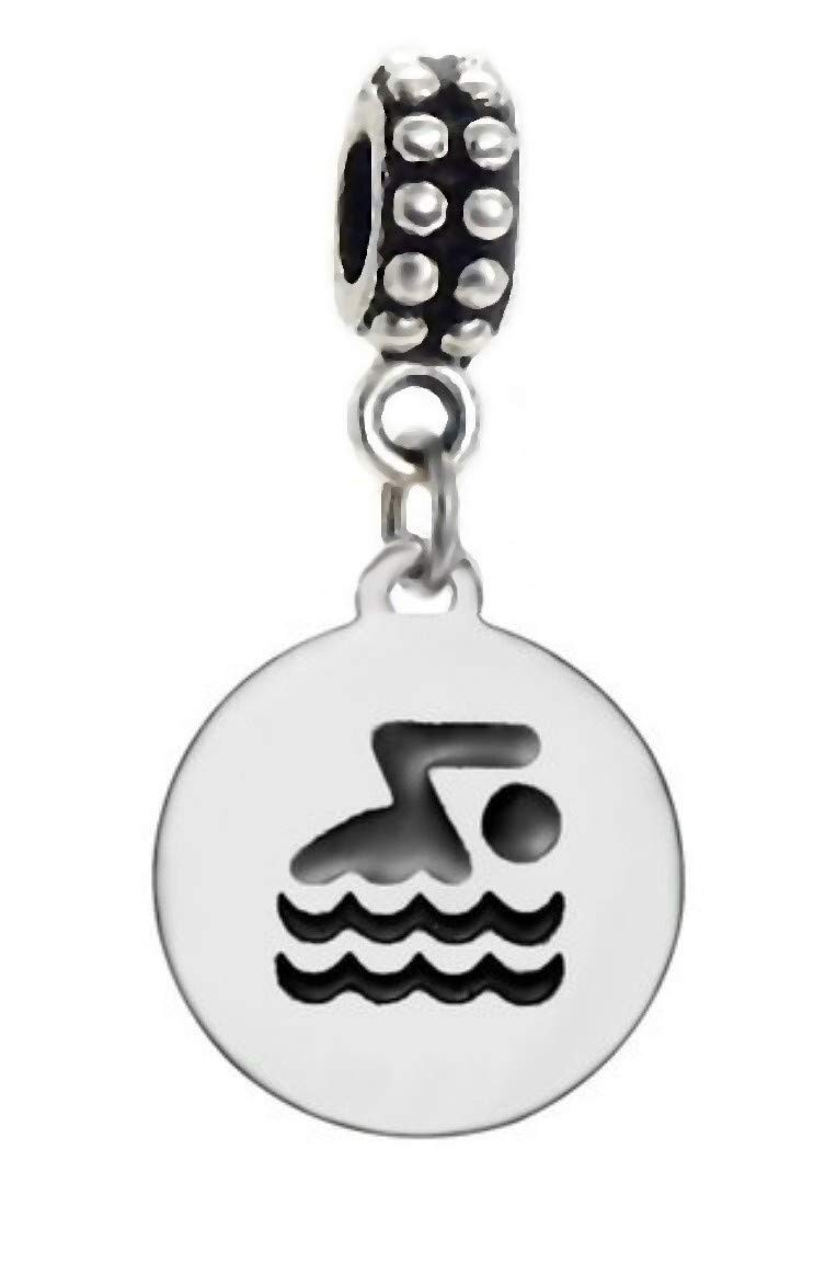 J&MJ&M Dangle Swimmer Charm for Bracelets