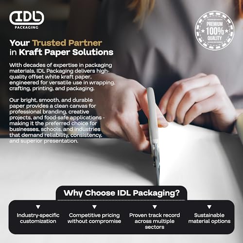 Papier kraft blanc indéchirable pour protéger vos tables et envois - 6