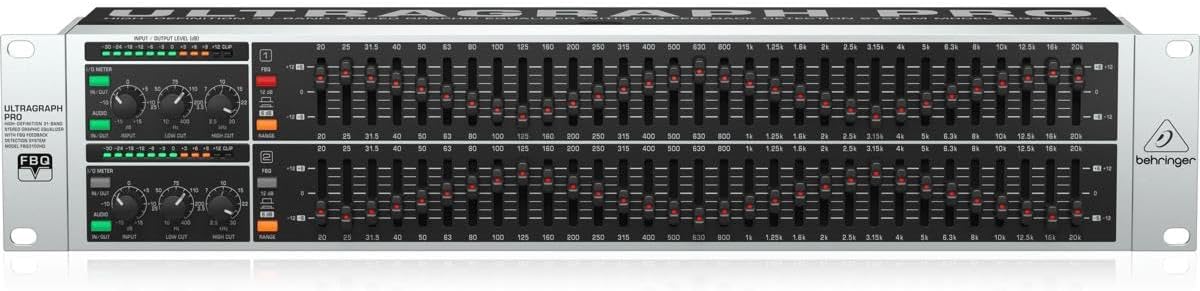 Behringer ULTRAGRAPH PRO FBQ3102HD High-Definition 31-Band Stereo Graphic Equalizer with FBQ Feedback Detection System