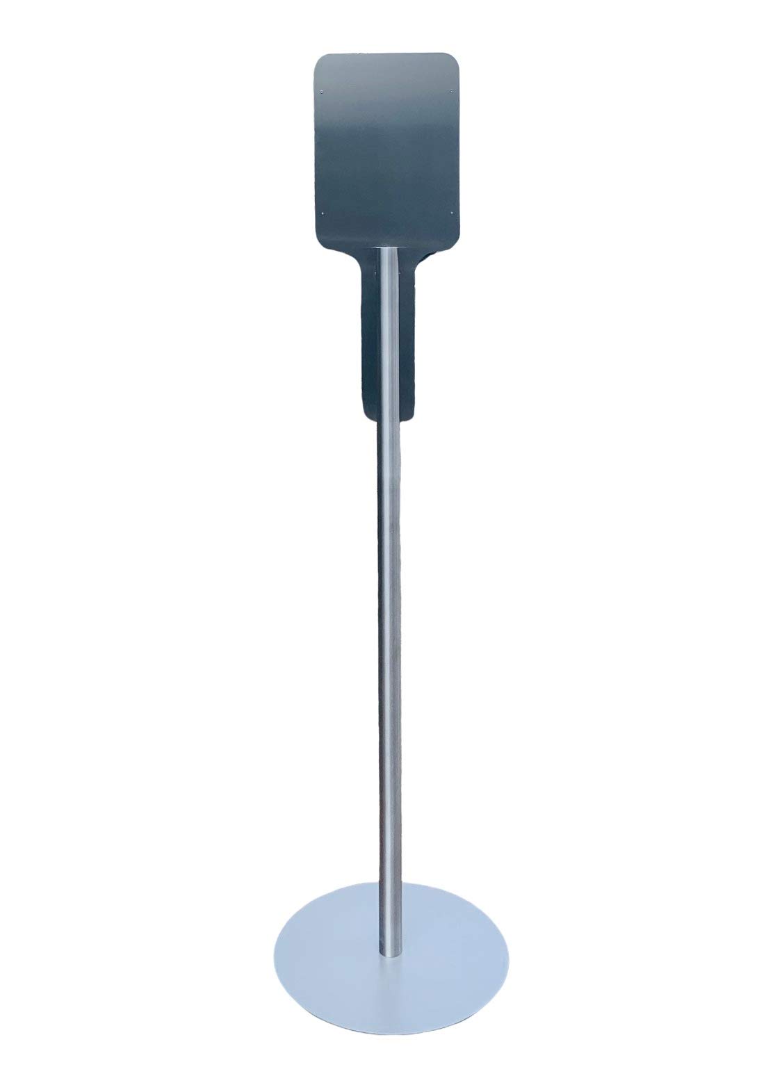 Mobile Hygienestation HS-300 mit Schild für z.B Desinfektionsmittel oder Handpflegeprodukte, 1000ml Behälter Grau Alu