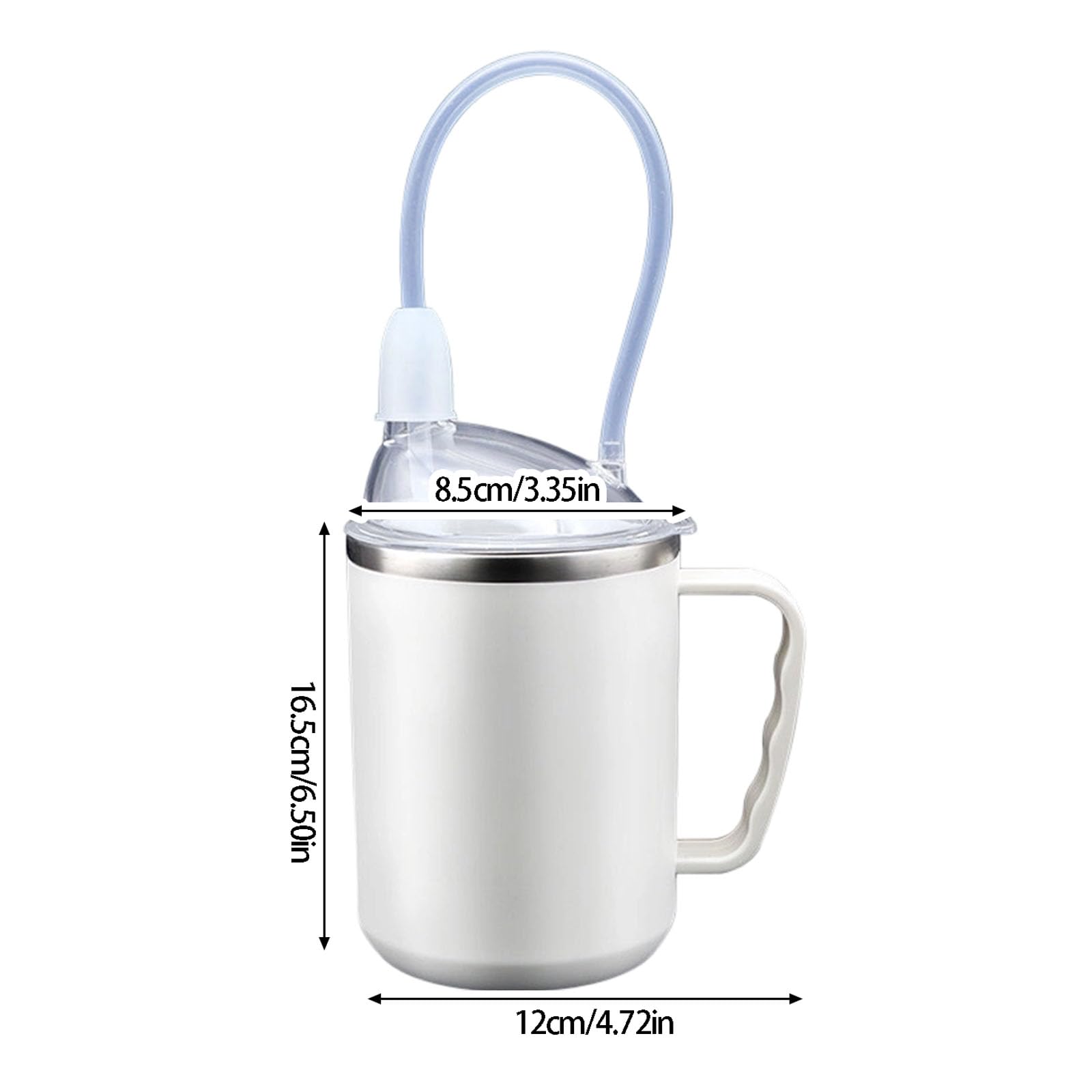 PANGBOER Robusta tazza da bere in acciaio inossidabile da 450 ml con design anti-goccia, perfetta per i bambini e la tazza da viaggio