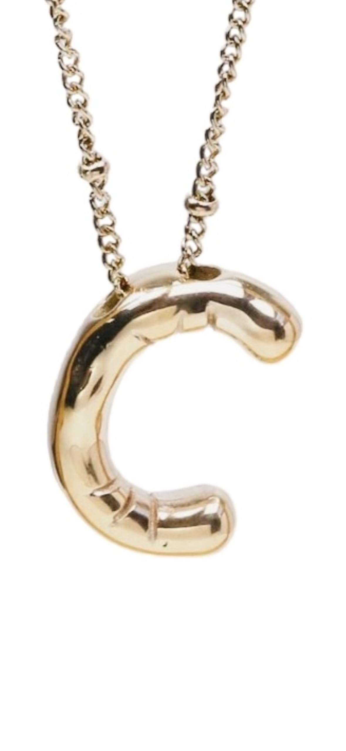 Pixie The Penguins Bubble Letter Necklace Rose Gold