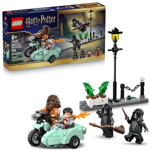 LEGO Harry Potter Hagrid & Harry’s Privet Drive Escape Building Toy for Boys & Girls - Pretend Play Set for Kids, Ages 8+ - W/Mini Hagrid's...