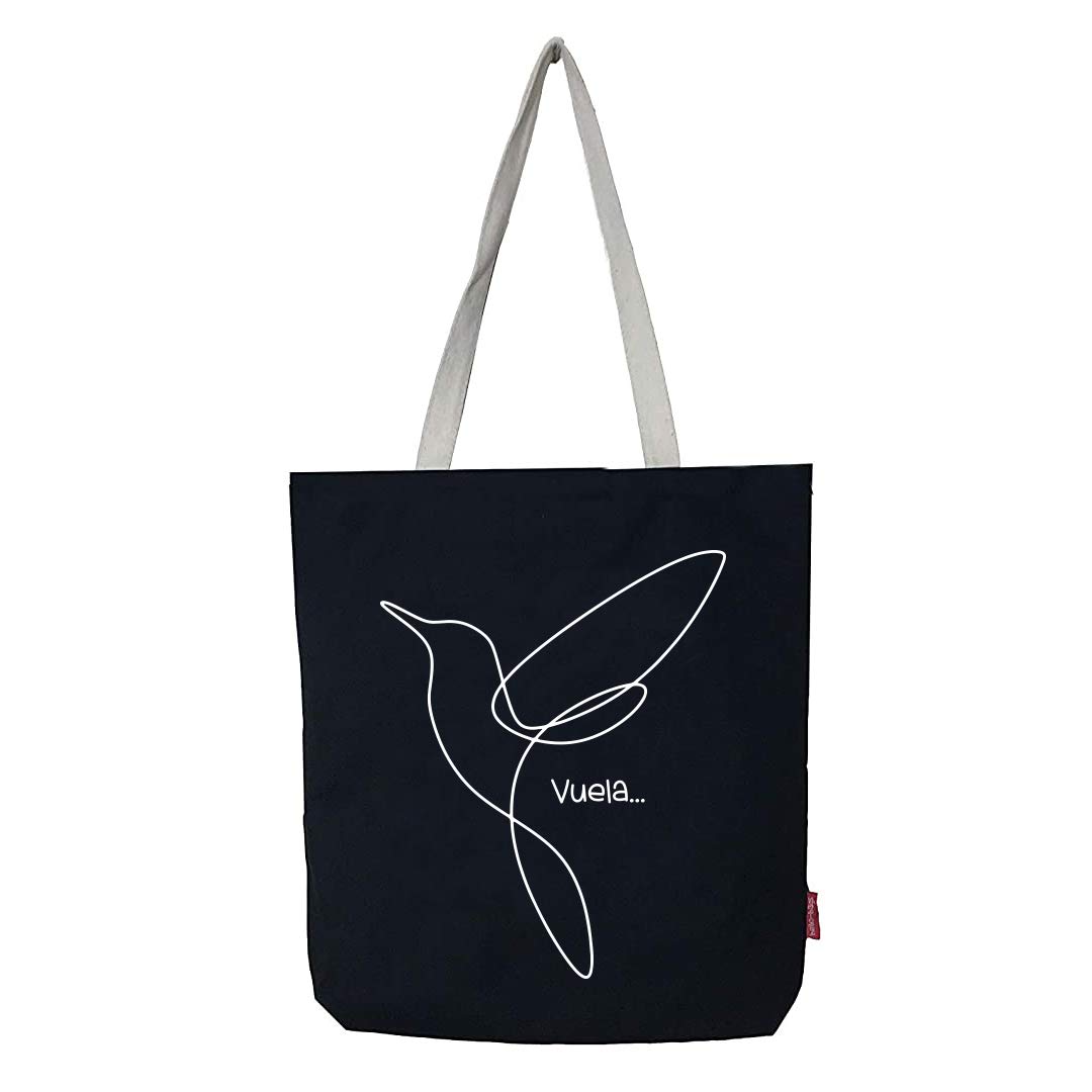 hello-bagsHello-Bags. Bolso Totebag. Exterior: Algodón 100%. Con cremallera, forro y bolsillo interior. Incluye bonito sobre kraft de regalo