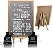 Gray Felt Letter Board With Easel Stand 12 x 18 | 718 Changeable Characters Including 1 inch and ¾ Letters, Symbols, Emojis Hashtag And More | Great For Instagram | Hook To Hang | 2 Storage Pouches